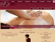 Tablet Screenshot of brighterimagedayspa.com